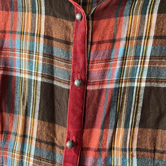 Plaid shirt dress, tunic, duster - Picture 2 of 9